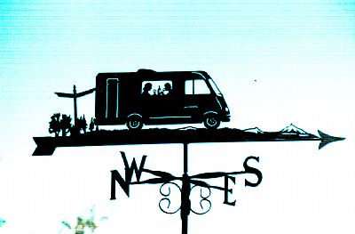 Camper van weather vane